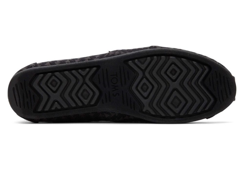 Dámské Espadrilky Toms Triangle Woven Černé | 7362DEIJW