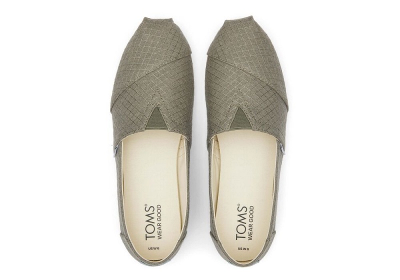 Dámské Espadrilky Toms Vetiver Diamond Texture Šedé | 7398QPDAT