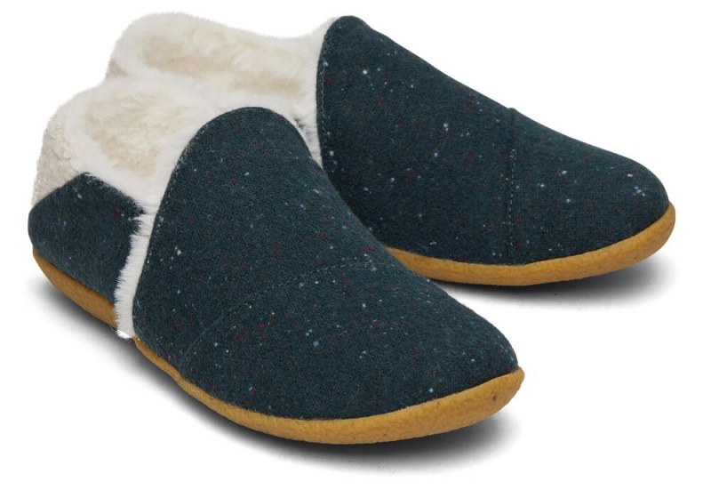 Dámské Pantofle Toms India Faux Fur Zelene | 2143DWHVZ