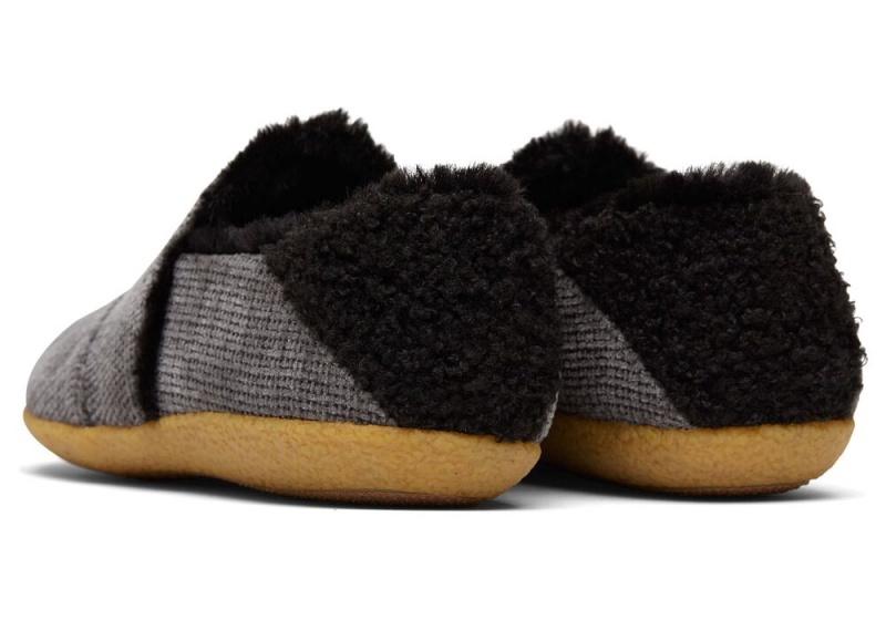 Dámské Pantofle Toms India Forged Iron Faux Fur Šedé | 4710YJGPI