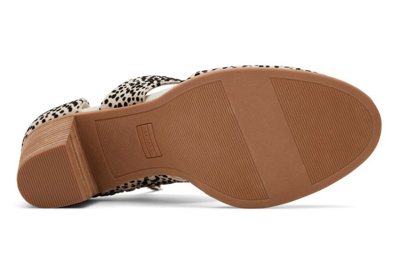 Dámské Sandály na Podpatku Toms Milan Mini Cheetah Closed Špicí Heel Leopard | 3612ZTDBJ