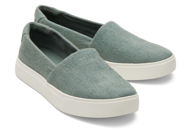 Dámské Slip On Tenisky Toms Kameron Zelene | 3605VXJMY