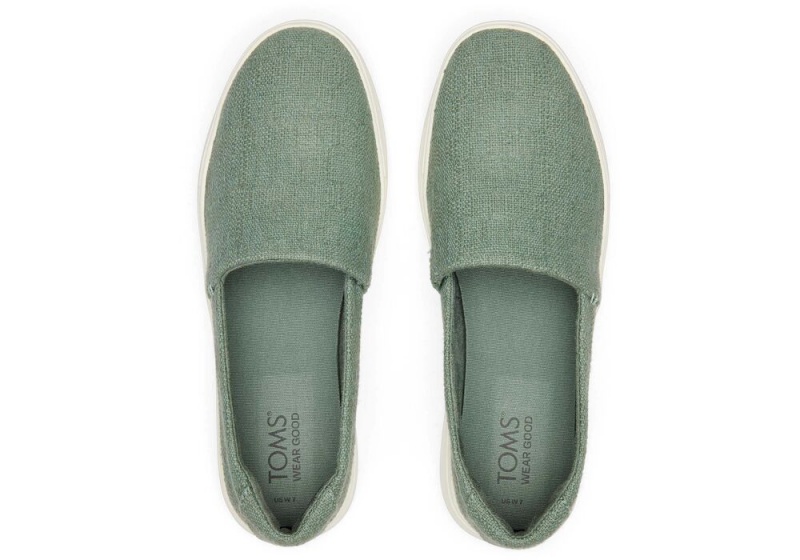 Dámské Slip On Tenisky Toms Kameron Zelene | 3605VXJMY