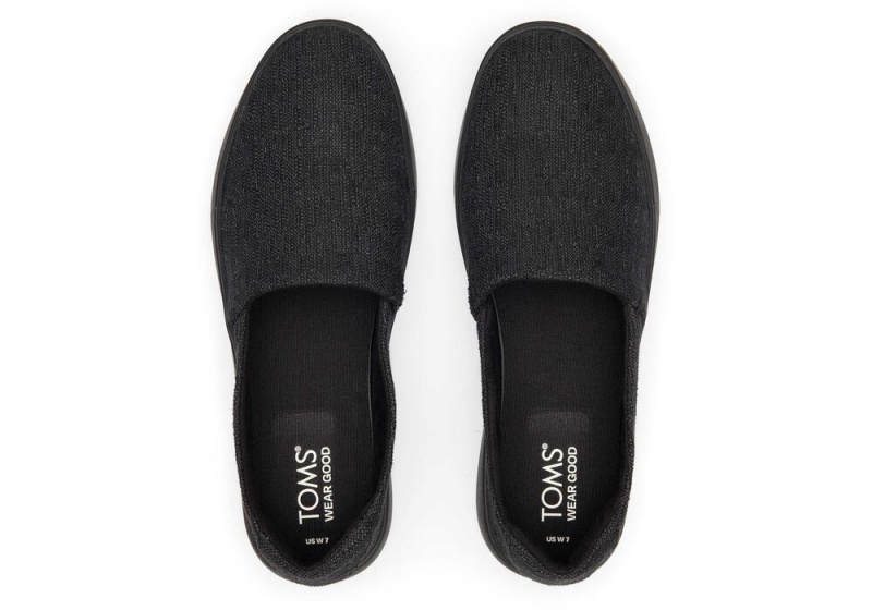 Dámské Slip On Tenisky Toms Kameron Černé Černé | 4268YQVFH