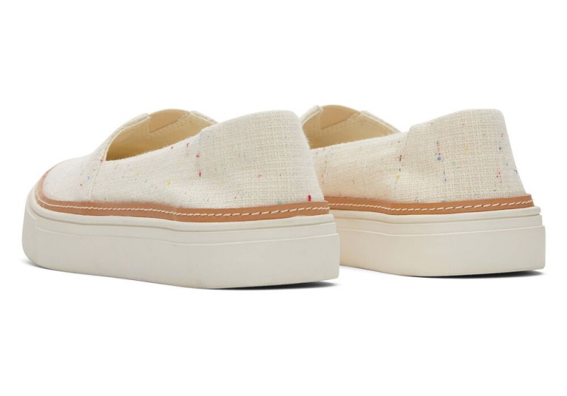 Dámské Slip On Tenisky Toms Parker Béžový | 4739VLHNG