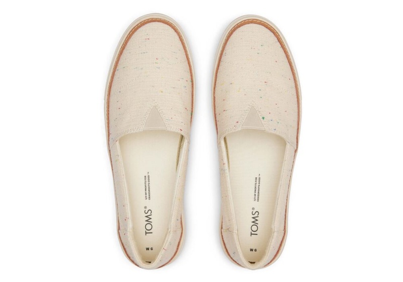 Dámské Slip On Tenisky Toms Parker Béžový | 4739VLHNG