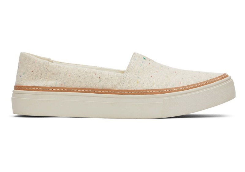 Dámské Slip On Tenisky Toms Parker Béžový | 4739VLHNG