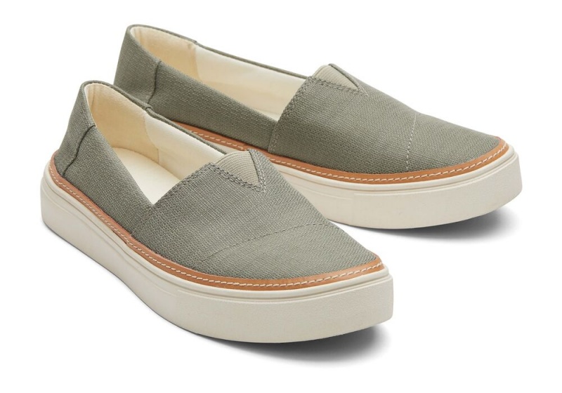 Dámské Slip On Tenisky Toms Parker Šedé | 9365HBOQG