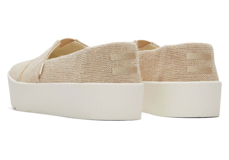 Dámské Slip On Tenisky Toms Verona Béžový | 0276ZSRGX