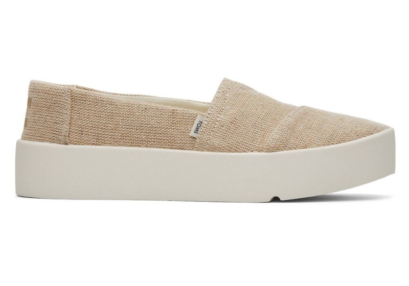 Dámské Slip On Tenisky Toms Verona Béžový | 0276ZSRGX