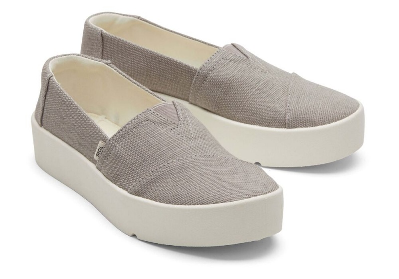 Dámské Slip On Tenisky Toms Verona Světle Šedé | 8312JMQYA