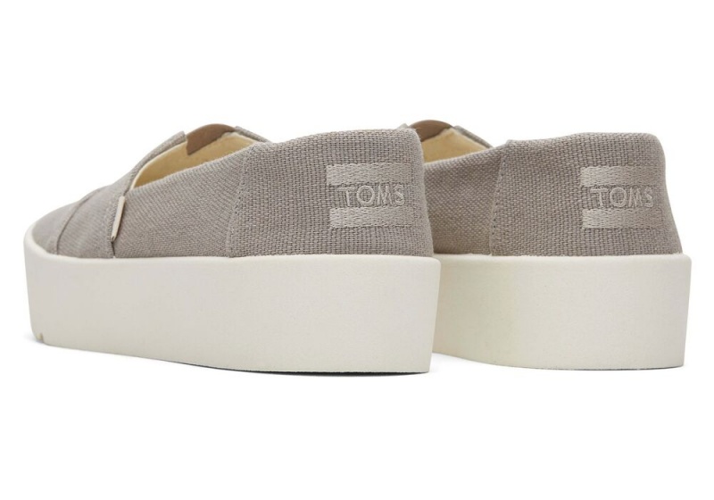 Dámské Slip On Tenisky Toms Verona Světle Šedé | 8312JMQYA