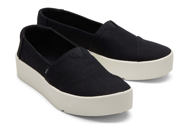 Dámské Slip On Tenisky Toms Verona Černé | 1725UGTAO