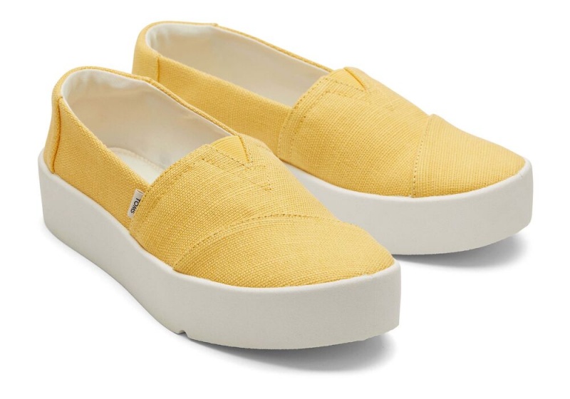 Dámské Slip On Tenisky Toms Verona Žluté | 1854UFLRT