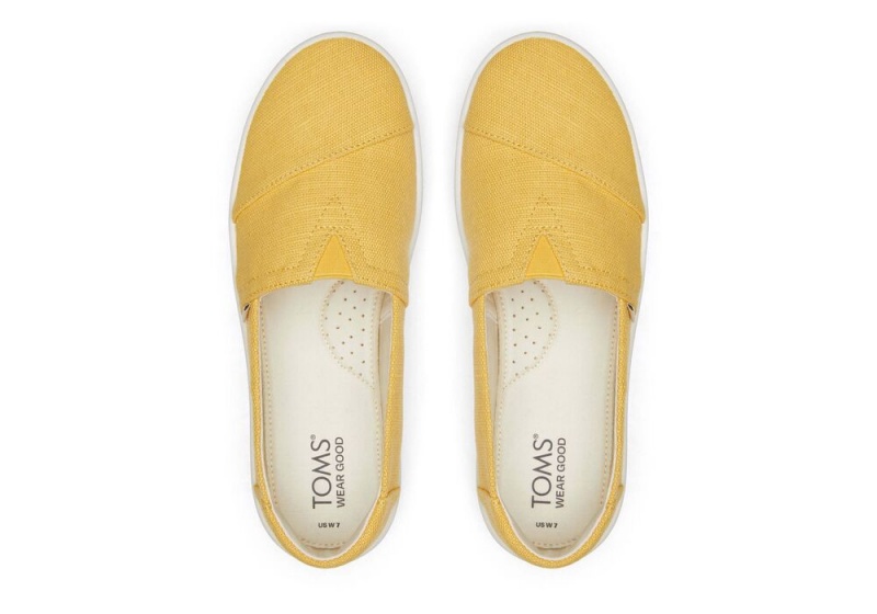 Dámské Slip On Tenisky Toms Verona Žluté | 1854UFLRT