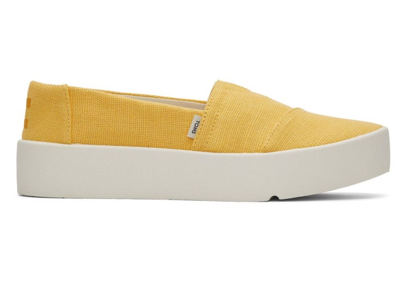 Dámské Slip On Tenisky Toms Verona Žluté | 1854UFLRT