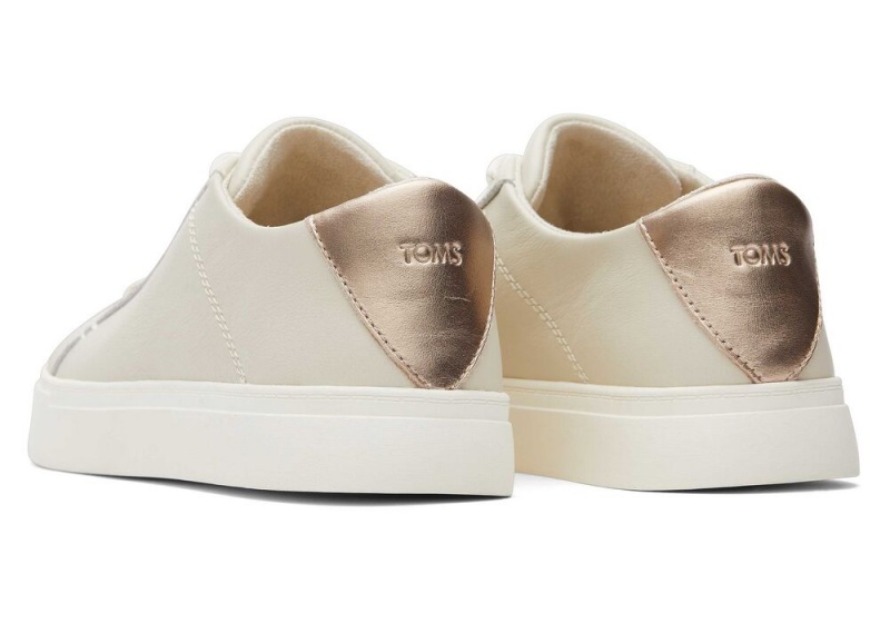 Dámské Tenisky Toms Kameron Metallic Læder Béžový | 9873ZAJSG