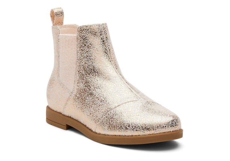 Dětské Boty Toms Youth Charlie Foil Kids Zlaté | 8327GRLTS