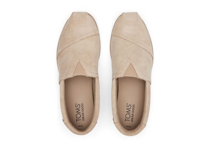 Pánské Espadrilky Toms Alp Fwd Taupe Distressed Semišové Tmavě Šedé | 5718LTDXF