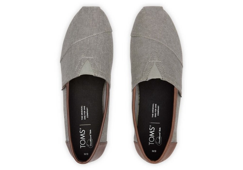 Pánské Espadrilky Toms Syntetická Trim Šedé | 7130NZGIT