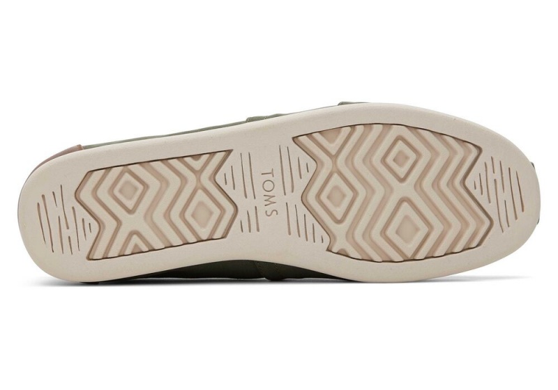 Pánské Espadrilky Toms SyntheticTrim Tmavě Olivy Zelené | 4519RIZXB