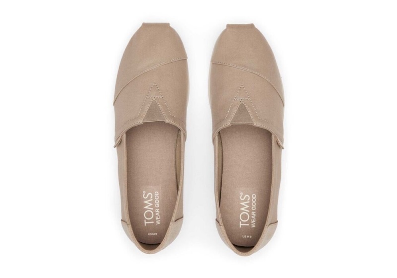 Pánské Espadrilky Toms Taupe Semišové Brushed Twill Tmavě Šedé | 7540DYXVR