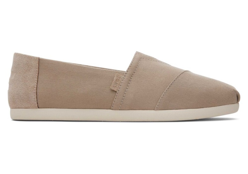 Pánské Espadrilky Toms Taupe Semišové Brushed Twill Tmavě Šedé | 7540DYXVR