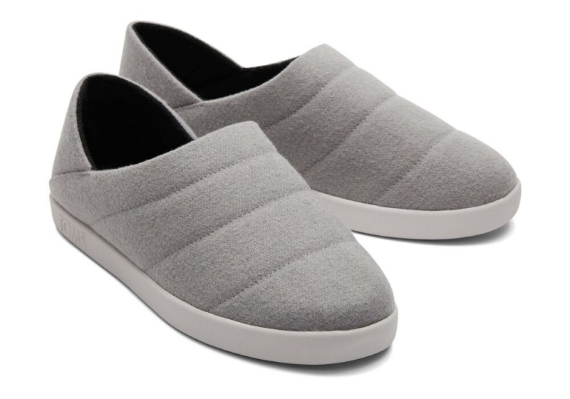 Pánské Pantofle Toms Ezra Faux Fleece Convertible Šedé | 5639SVUBK