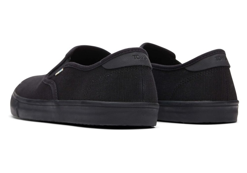 Pánské Slip On Tenisky Toms Baja All Heritage Platene Černé | 6843BLETO