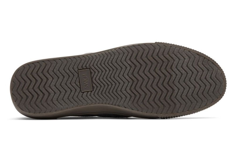 Pánské Slip On Tenisky Toms Baja Graphite Heritage Platene Tmavě Šedé | 2894AKICM