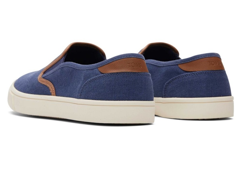 Pánské Slip On Tenisky Toms Baja Syntetická Trim Blankyt | 0935XJNBT