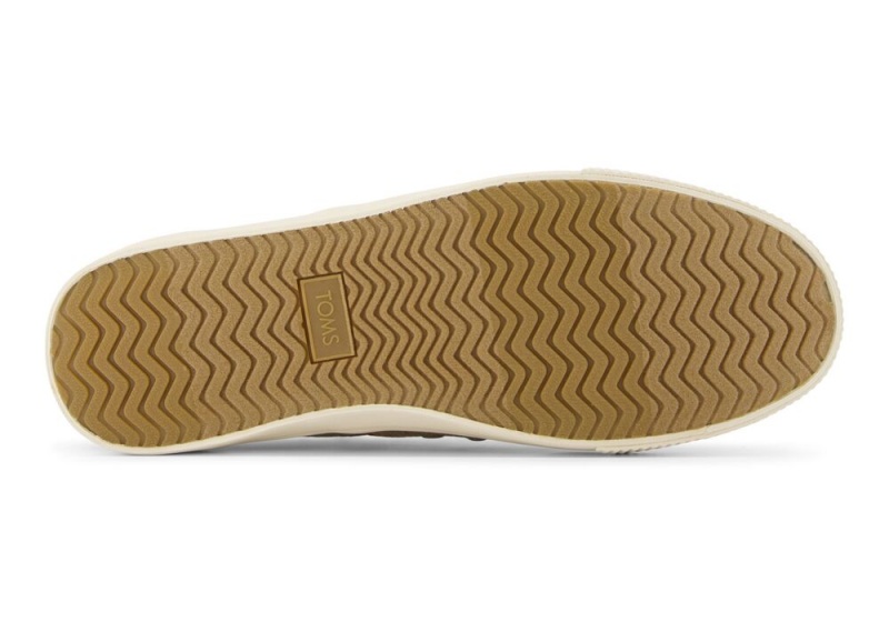 Pánské Slip On Tenisky Toms Baja Taupe Syntetická Trim Tmavě Šedé | 6428UROHK