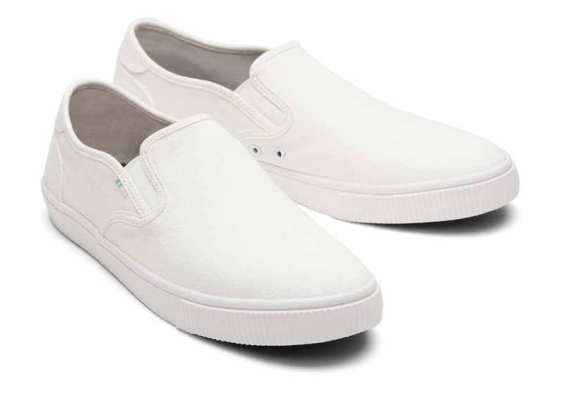 Pánské Slip On Tenisky Toms Baja White Platene Bílé | 6270OALRG