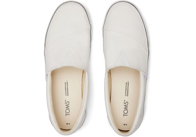 Pánské Slip On Tenisky Toms Fenix Bílé | 3872LIMBO