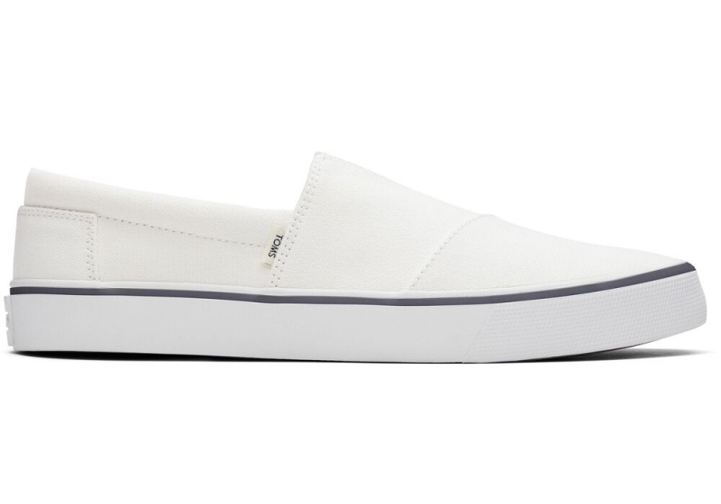 Pánské Slip On Tenisky Toms Fenix Bílé | 3872LIMBO