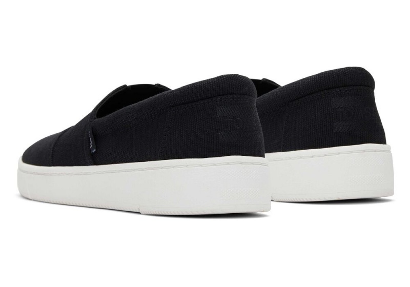 Pánské Slip On Tenisky Toms TRVL LITE Černé | 6120DPYNB