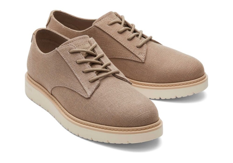 Pánské Společenské Boty Toms Navi TRVL LITE Taupe Heritage Platene Tmavě Šedé | 6718ECYXS