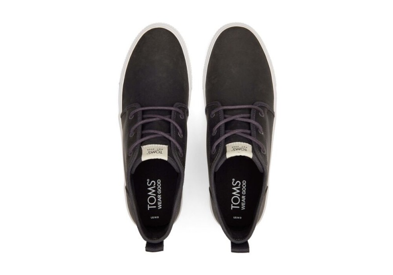 Pánské Tenisky Toms Carlo Mid Terrain Vody Resistant Černé | 2543AFLBX