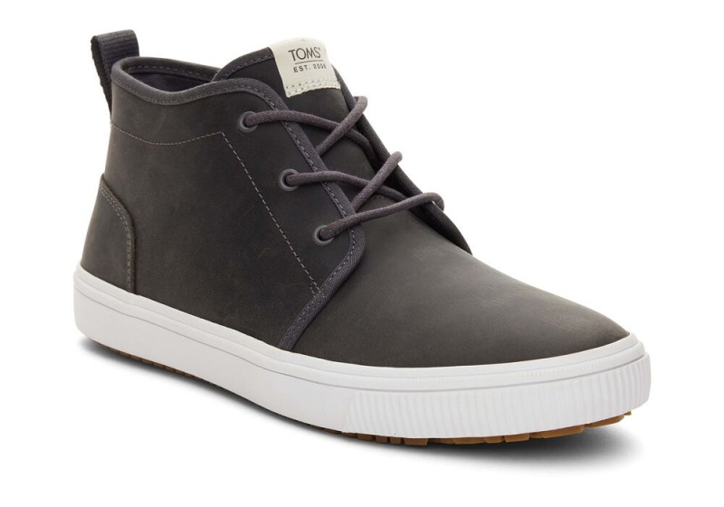 Pánské Tenisky Toms Carlo Mid Terrain Vody Resistant Černé | 2543AFLBX