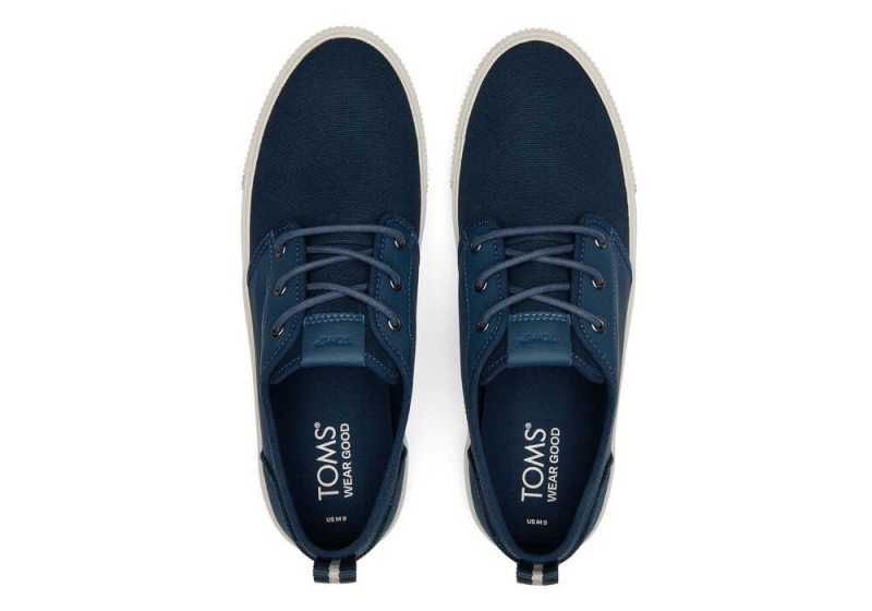 Pánské Tenisky Toms Carlo Terrain Læder Vody Resistant Tmavě Indigo | 7842DUXYQ