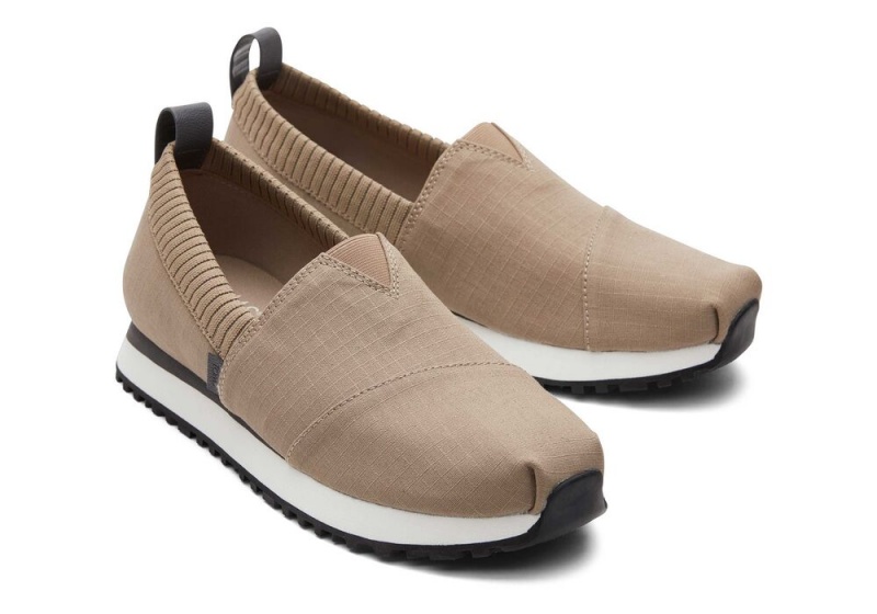 Pánské Tenisky Toms Resident 2.0 Taupe Ripstop Tmavě Šedé | 8021ZRUCV