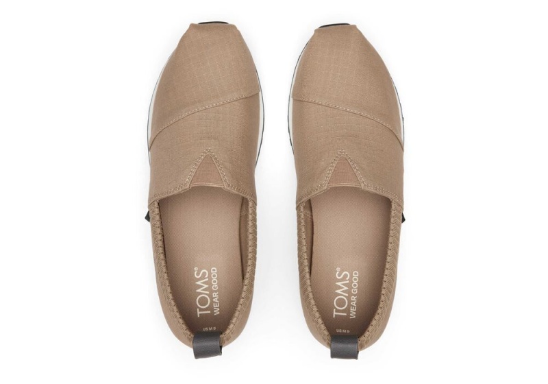 Pánské Tenisky Toms Resident 2.0 Taupe Ripstop Tmavě Šedé | 8021ZRUCV