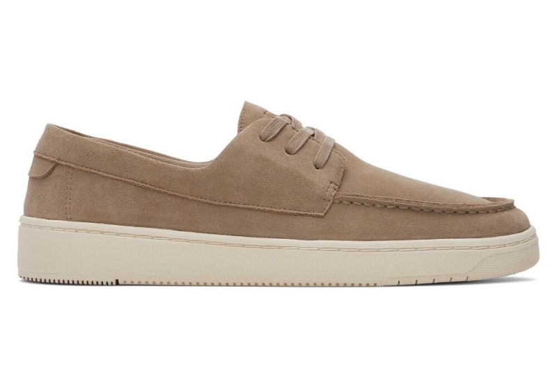 Pánské Tenisky Toms TRVL LITE London Taupe Semišové Loafer Tmavě Šedé | 9802BNYQS